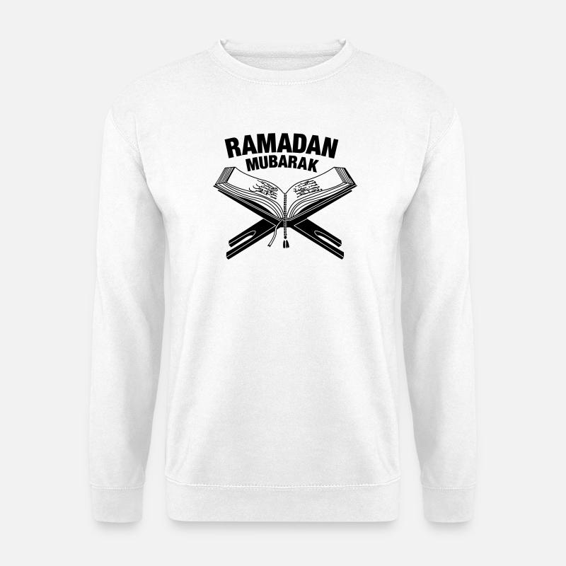 Koran Ramadan Mubarak - Unisex Pullover - Weiß