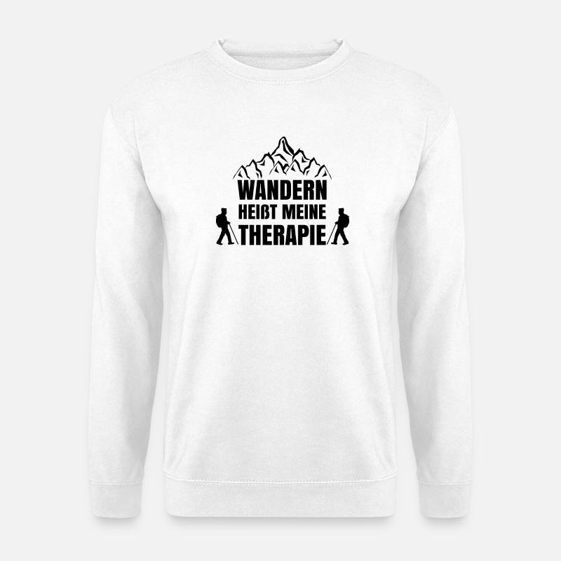Bergsteigen Statement Wandern Gipfel Wanderer - Unisex Pullover - Weiß
