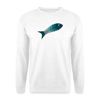 SARDINE. FISH. APRIL FOOL. EASTER. SEA - Unisex Sweatshirt - white - Front
