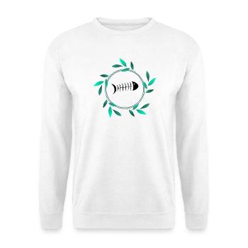 SARDINE. FISH. APRIL FOOL. EASTER. SEA - Unisex Sweatshirt - white - Front