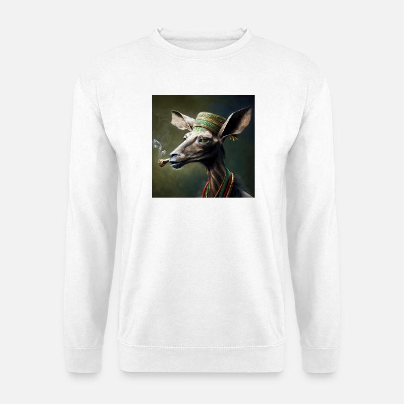 Cannabiche 04 ohne Typografie - Unisex Pullover - Weiß