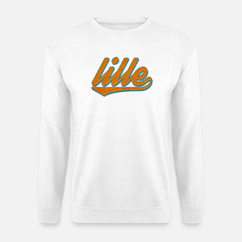 Retro Lille Frankreich - Unisex Pullover - Weiß