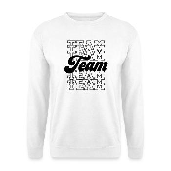Team - Unisex Pullover - Weiß - Vorne