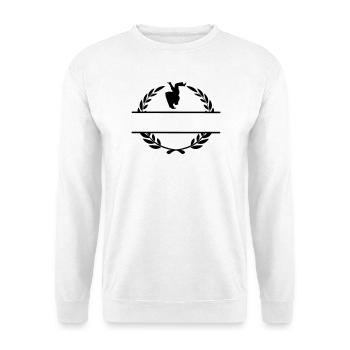 Judo-Wurf Lorbeerkranz - Unisex Pullover - Weiß - Vorne
