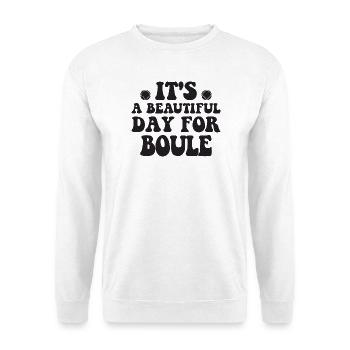 Boule Legend Tenue de pétanque pour Bouler pour - Sweat-shirt Unisexe - blanc - Devant