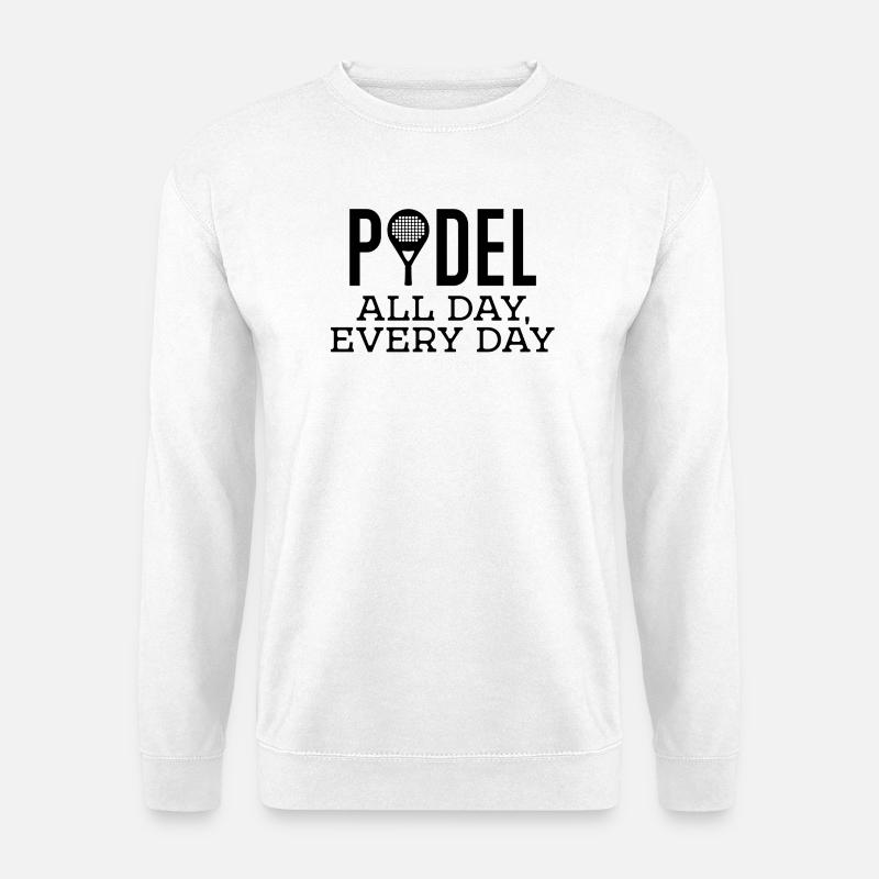 Schläger Padel Training Padelspiel Statement - Unisex Pullover - Weiß
