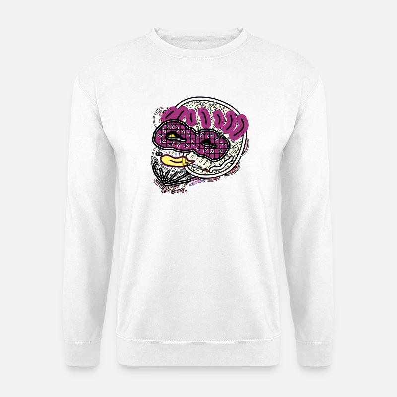 Comic man - Unisex Sweatshirt - white