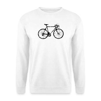 Rennrad (Vintage Schwarz) Fahrrad - Unisex Pullover - Weiß - Vorne