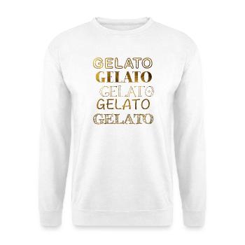 Gelato in gold - Unisex Pullover - Weiß - Vorne