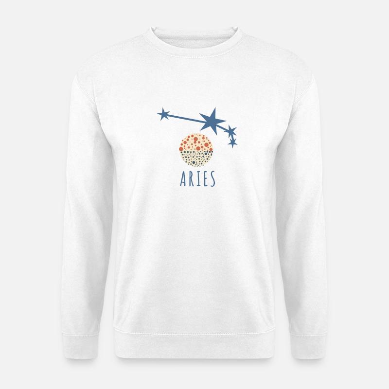 Das Sternbild Widder - Unisex Pullover - Weiß