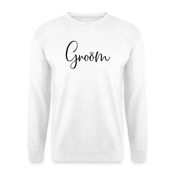 Groom Cool Matching Couple Wedding Party Mariage - Sweat-shirt Unisexe - blanc - Devant