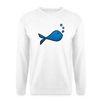 SARDINE. FISH. APRIL FOOL. EASTER. SEA - Unisex Sweatshirt - white - Front