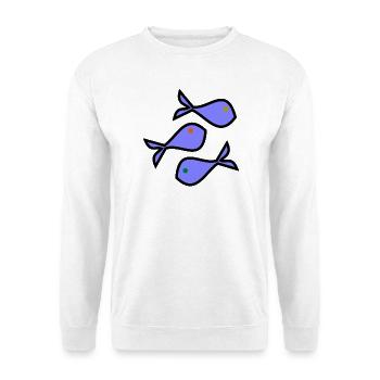 SARDINE. FISH. APRIL FOOL. EASTER. SEA - Unisex Sweatshirt - white - Front