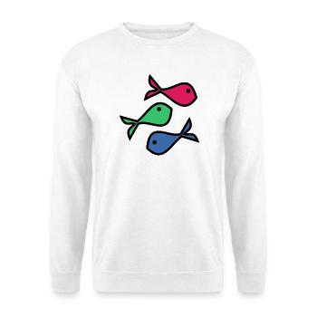SARDINE. FISH. APRIL FOOL. EASTER. SEA - Unisex Sweatshirt - white - Front