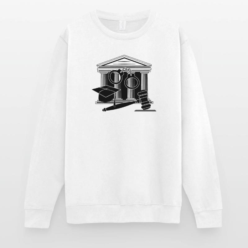 Logo des Gerichts, des Richters oder des Anwalts Unisex Pullover
