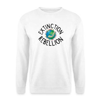 Extinction Rebellion Menschenkette schwarz - Unisex Pullover - Weiß - Vorne