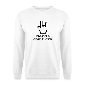 Les nerds ne pleurent pas! ringard, informatique, informatique, programmeur - Sweat-shirt Unisexe - blanc - Devant