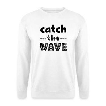 Jeu abstrait de couleurs avec des accents néon - Sweat-shirt Unisexe - blanc - Devant