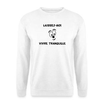 HUMOUR. CITATION. MESSAGE. RETRAITE. ANNIVERSAIRE. - Sweat-shirt Unisexe - blanc - Devant