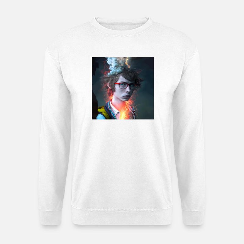 Porträt elektrik 08 - Unisex Pullover - Weiß