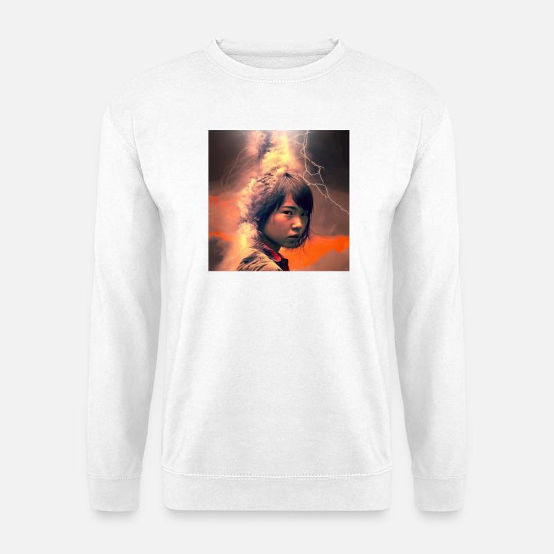 Porträt elektrik 16 - Unisex Pullover - Weiß