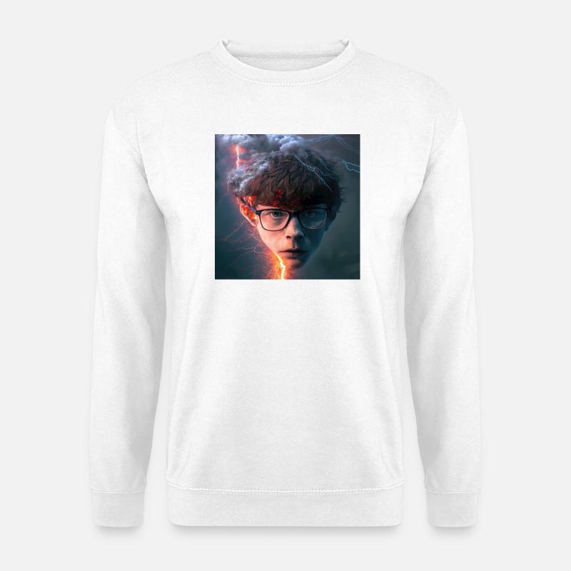 Porträt elektrik 07 - Unisex Pullover - Weiß