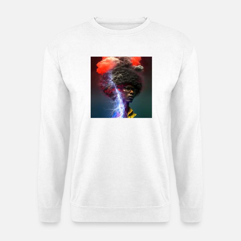 Porträt elektrik 12 - Unisex Pullover - Weiß
