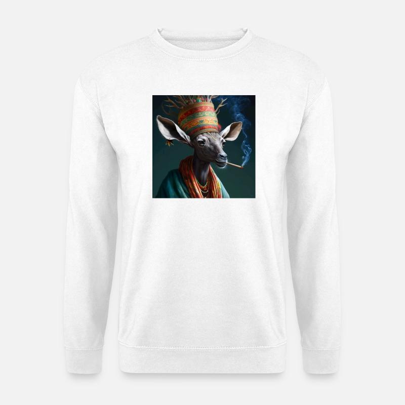 Cannabiche 01 ohne Tippfehler - Unisex Pullover - Weiß