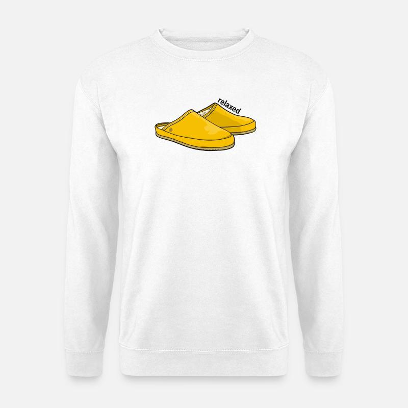 Relaxed yellow - Unisex Pullover - Weiß
