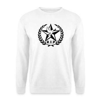R.I.P Sterntaube Lorbeerkranz - Unisex Pullover - Weiß - Vorne