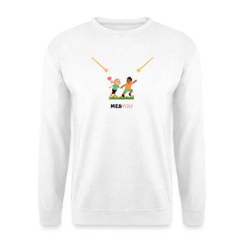 Verliebte Herzen - Unisex Pullover - Weiß - Vorne