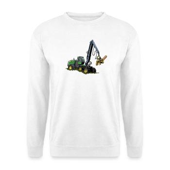 Moissonneuse-batteuse, Moissonneuse-batteuse - Sweat-shirt Unisexe - blanc - Devant