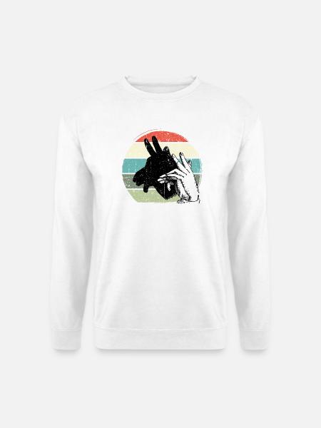 Giraffe Silhouette Retro Sunset - Unisex Sweatshirt - white