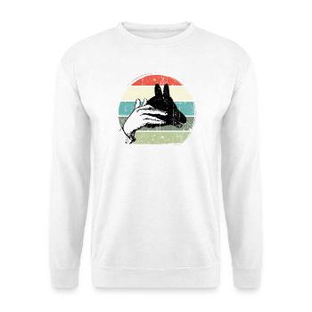Pastel Handframe Sunset Circle - Unisex Sweatshirt - white - Front