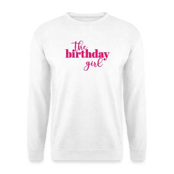 La fille d’anniversaire - Sweat-shirt Unisexe - blanc - Devant