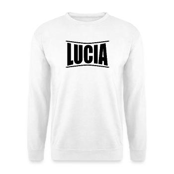 name t-shirt Lucia t-shirt gift idea - Unisex Sweatshirt - white - Front