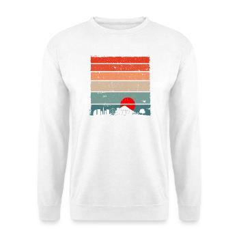 Sonnenuntergang Torii Skyline - Unisex Pullover - Weiß - Vorne