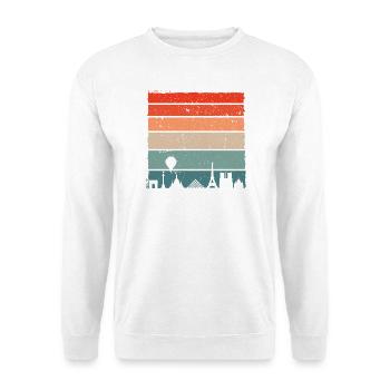 Urban Sunset Skyline - Unisex Sweatshirt - white - Front