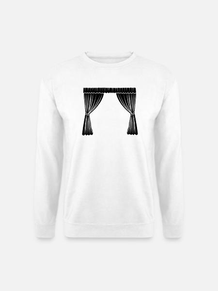 Curtains logo - Unisex Sweatshirt - white