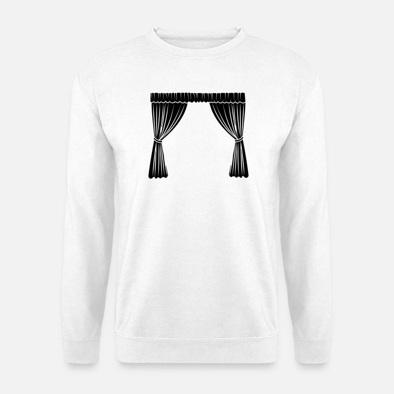 Curtains logo - Unisex Sweatshirt - white
