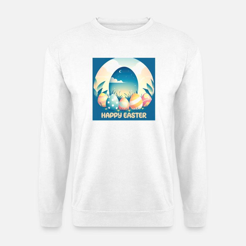 Happy Easter, Easter Egg - Unisex Sweatshirt - white