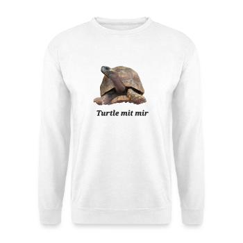 Turtle mit mir - Unisex Pullover - Weiß - Vorne