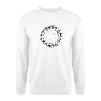 dotted shape gyroscopic pinwheel NEW AGE - Unisex Sweatshirt - white - Front
