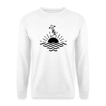 Sunset kite - Unisex Sweatshirt - white - Front