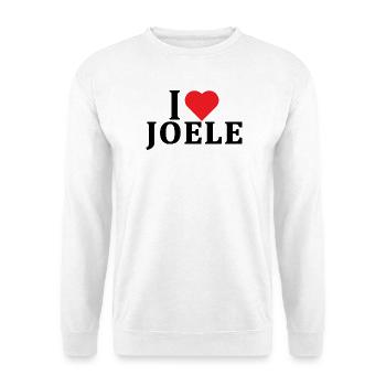 nom du t-shirt J’aime Joele idée cadeau t-shirt - Sweat-shirt Unisexe - blanc - Devant