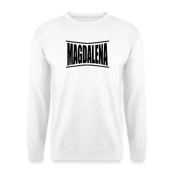 nom t-shirt Magdalena t-shirt idée cadeau - Sweat-shirt Unisexe - blanc - Devant
