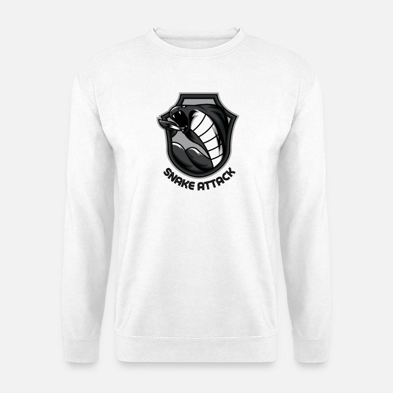SNAKE ATTACK - Unisex Sweatshirt - white