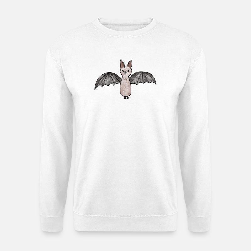 Bat Phantom Illustration - Unisex Sweatshirt - white