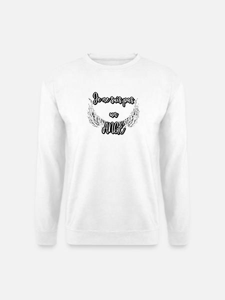 I'm Not an Angel — White Wings - Unisex Sweatshirt - white