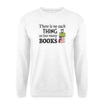 Lire Zebra, il n’y a pas trop de livres - Sweat-shirt Unisexe - blanc - Devant